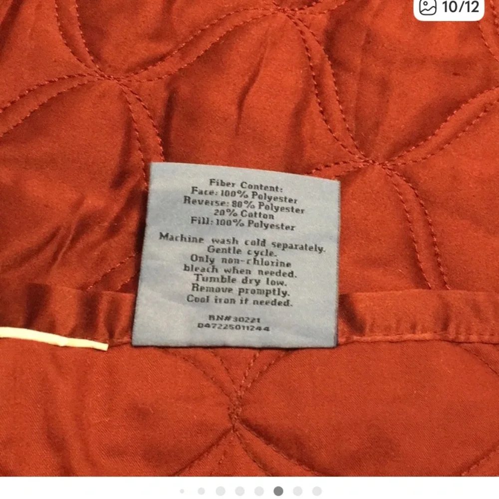 Simply Vera Vera Wang Burgundy Coverlet